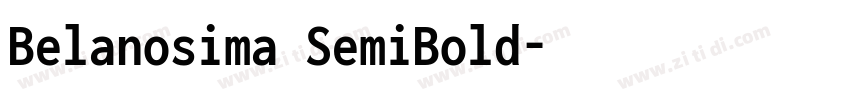 Belanosima SemiBold字体转换